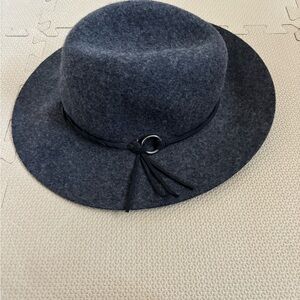 Lucky Brand Dark Gray Fedora Hat